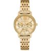 Montre femme Michael Kors Melissa 36 mm réf. MKO1080, bracelet acier, mouvement quartz – vue de face | Horlova Maroc