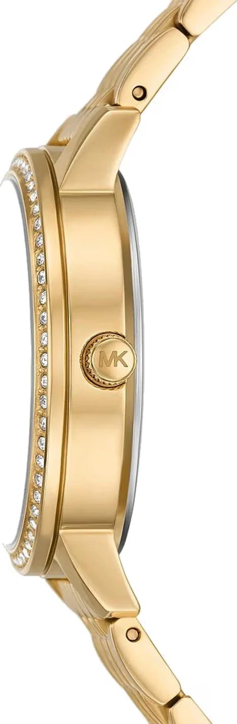 Montre femme Michael Kors Melissa 36 mm réf. MKO1080, bracelet acier – vue de trois-quarts