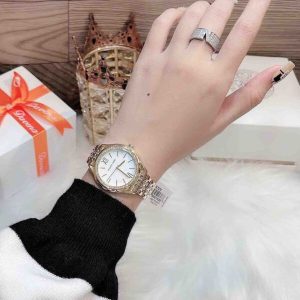 Montre femme Michael Kors Mindy réf. MK7078, mouvement quartz, boîtier 36 mm, acier inoxydable – vue principale, Horlova Maroc