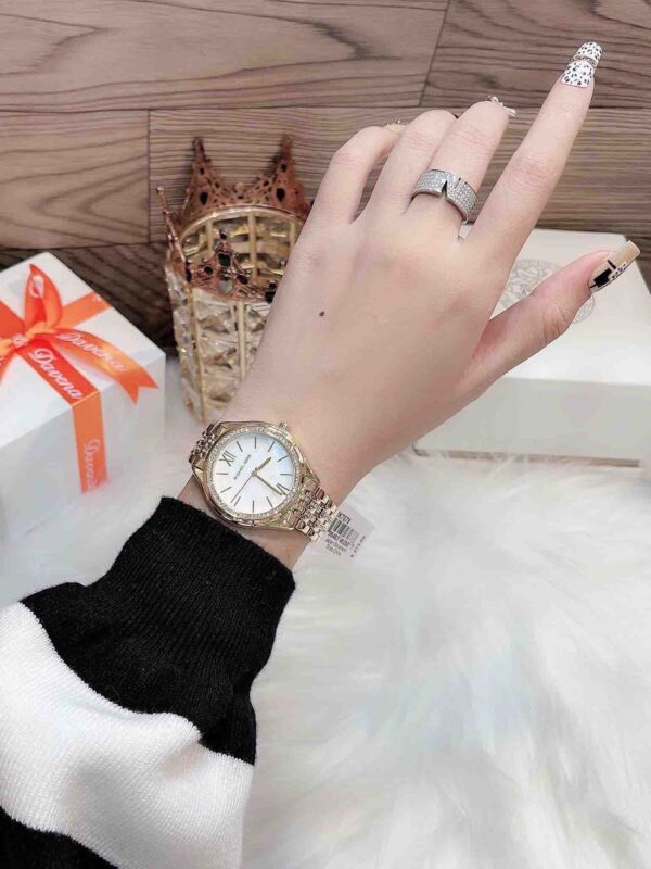 Montre femme Michael Kors Mindy réf. MK7078, mouvement quartz, boîtier 36 mm, acier inoxydable – vue principale, Horlova Maroc