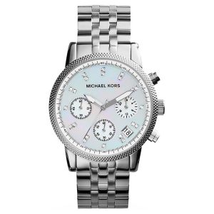 Montre femme Michael Kors réf. MK5020, bracelet acier, mouvement quartz – vue de face | Horlova Maroc