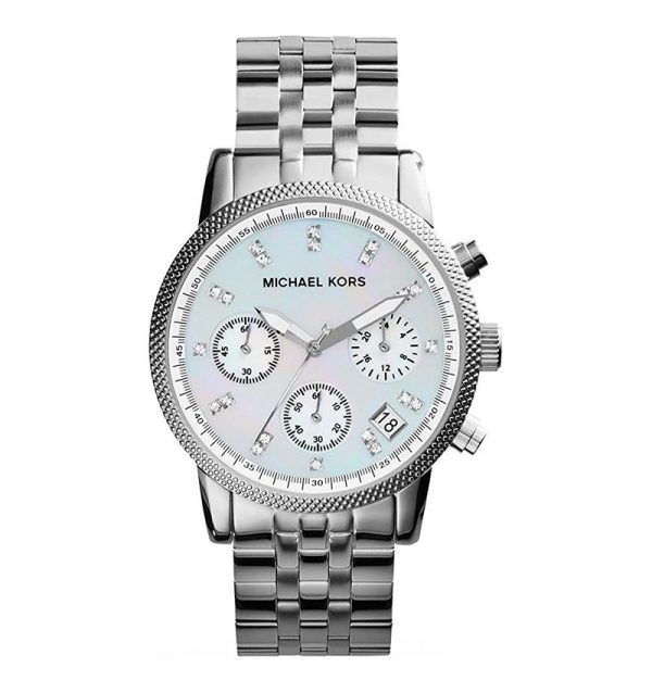 Montre femme Michael Kors réf. MK5020, bracelet acier, mouvement quartz – vue de face | Horlova Maroc