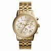 Montre femme Michael Kors réf. MK5676, bracelet acier, mouvement quartz – vue de face | Horlova Maroc
