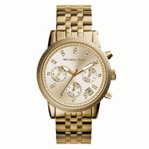 Montre femme Michael Kors réf. MK5676, bracelet acier, mouvement quartz – vue de face | Horlova Maroc