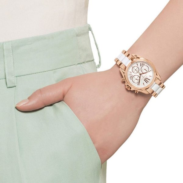 Montre femme Michael Kors réf. MK5907, mouvement quartz, acier inoxydable – vue principale, Horlova Maroc