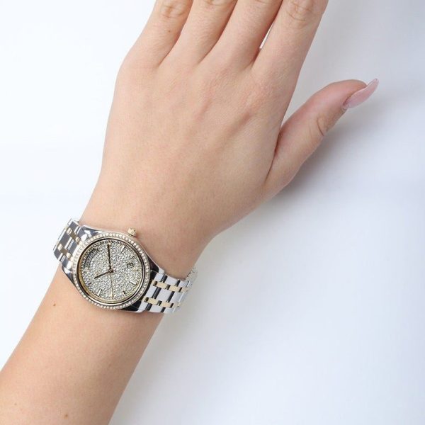 Montre femme Michael Kors réf. MK6481, mouvement quartz, acier inoxydable – quatrième vue – Horlova Maroc