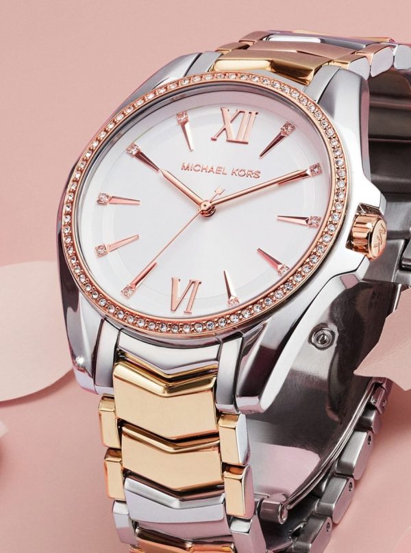 Montre femme Michael Kors réf. MK6686, mouvement quartz, acier inoxydable – vue principale, Horlova Maroc