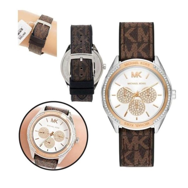 Montre femme Michael Kors réf. MK7205, mouvement quartz, cuir – quatrième vue – Horlova Maroc