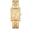 Montre femme Michael Kors Monroe 27 mm réf. MK1031, cadran champagne, bracelet acier, mouvement quartz – vue de face | Horlova Maroc