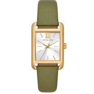 Montre femme Michael Kors Monroe réf. MKO1028, boîtier 27 mm, acier inoxydable, cuir, verre minéral – vue principale, Horlova Maroc