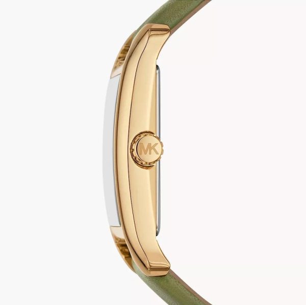 Montre femme Michael Kors Monroe réf. MKO1028, boîtier 27 mm, acier inoxydable, cuir, verre minéral – deuxième vue