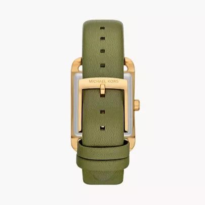 Montre femme Michael Kors Monroe réf. MKO1028, boîtier 27 mm, acier inoxydable, cuir, verre minéral – troisième vue