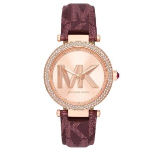 Montre femme Michael Kors Parker 39 mm réf. MK2974, mouvement quartz – vue de face | Horlova Maroc
