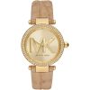 Montre femme Michael Kors Parker 39 mm réf. MK4725, cadran jaune, mouvement quartz – vue de face | Horlova Maroc