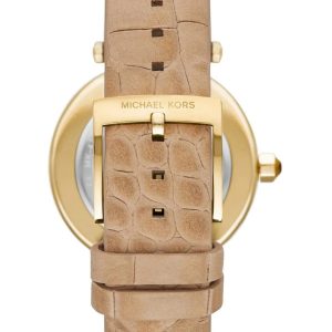 Montre femme Michael Kors Parker 39 mm réf. MK4725, cadran jaune, mouvement quartz – vue de trois-quarts
