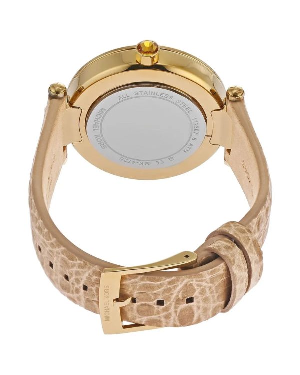 Montre femme Michael Kors Parker 39 mm réf. MK4725, cadran jaune, mouvement quartz – autre angle