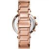 Montre femme Michael Kors Parker 39 mm réf. MK5491, cadran blanc, bracelet acier – vue rapprochée