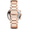 Montre femme Michael Kors Parker Violette 39 mm réf. MK6108, cadran violet, bracelet acier – vue de trois-quarts