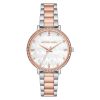 Montre femme Michael Kors Pyper 33 mm réf. MK4667, cadran blanc, bracelet acier, mouvement quartz – vue de face | Horlova Maroc