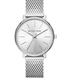 Montre femme Michael Kors Pyper 38 mm réf. MK4338, bracelet maille milanaise, mouvement quartz – vue de face | Horlova Maroc
