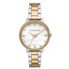 Montre femme Michael Kors Pyper 38 mm réf. MK4595, cadran blanc, bracelet acier, mouvement quartz – vue de face | Horlova Maroc