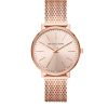 Montre femme Michael Kors Pyper Minimalisme 38 mm réf. MK4340, bracelet maille milanaise, mouvement quartz – vue de face | Horlova Maroc