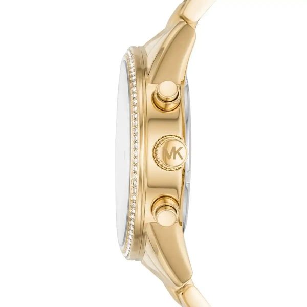 Montre femme Michael Kors Ritz réf. MK6597, mouvement quartz, boîtier 37 mm, acier inoxydable – troisième vue