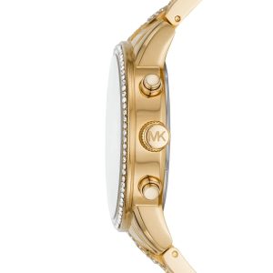 Montre femme Michael Kors Ritz Glamour Pavé 41 mm réf. MK6937, cadran doré – vue de trois-quarts