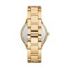 Montre femme Michael Kors Runway Slim 38 mm réf. MK7472, cadran blanc, bracelet acier – vue de trois-quarts