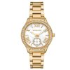 Montre femme Michael Kors Sage 38 mm réf. MK4805, cadran blanc, bracelet acier, mouvement quartz – vue de face | Horlova Maroc