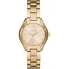 Montre femme Michael Kors Slim Runway 33 mm réf. MK3456, cadran doré, bracelet acier, mouvement quartz – vue de face | Horlova Maroc