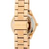 Montre femme Michael Kors Slim Runway 33 mm réf. MK3456, cadran doré, bracelet acier – vue de trois-quarts
