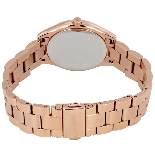 Montre femme Michael Kors Slim Runway 33 mm réf. MK3513, cadran doré, mouvement quartz – autre angle
