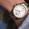 Montre femme Michael Kors Whitney réf. MK6693, mouvement quartz, boîtier 38 mm, acier inoxydable – vue principale, Horlova Maroc