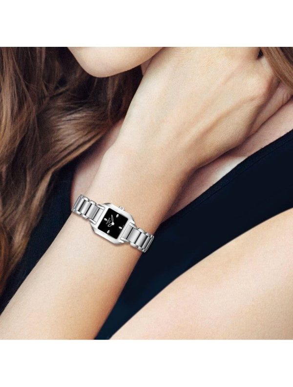 Montre femme Tissot réf. T02128582, mouvement quartz, boîtier 24 mm, acier inoxydable – vue principale, Horlova Maroc