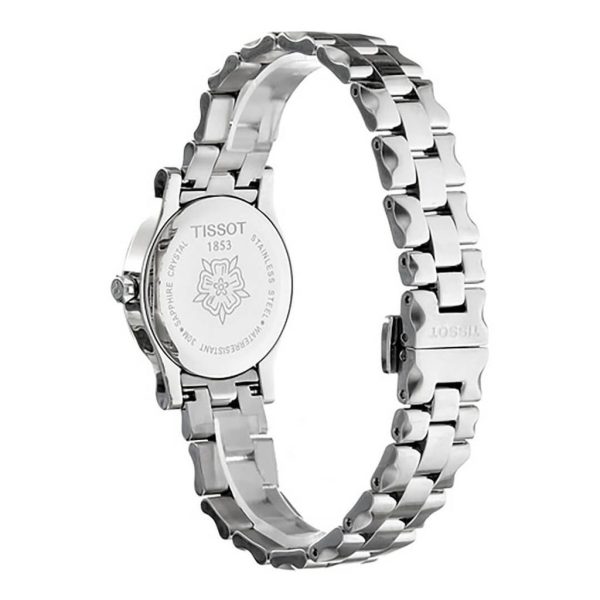 Montre femme Tissot réf. T0282101105700, mouvement quartz, boîtier 28 mm, acier inoxydable, verre saphir, étanche 30 m – quatrième vue