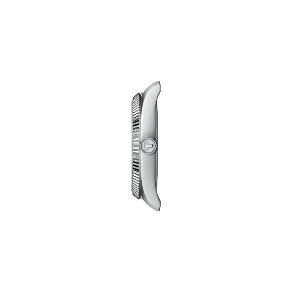 Montre femme Tissot Ballade 34 mm réf. T156.210.11.351.00, cadran bleu, mouvement quartz – vue de profil