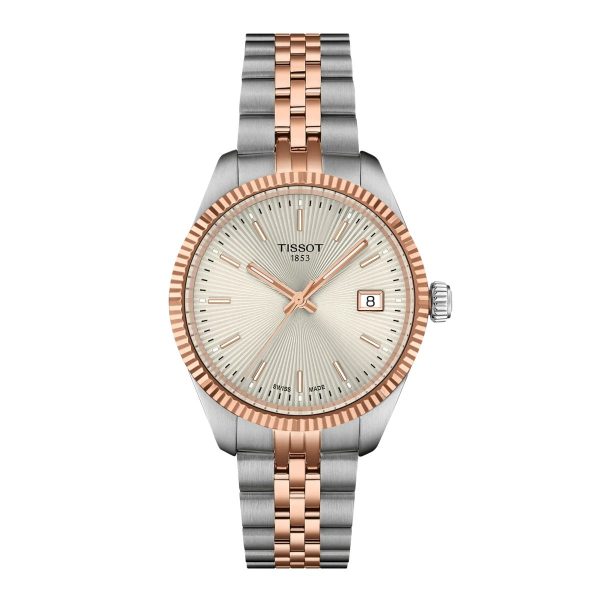 Montre femme Tissot Ballade réf. T156.210.22.031.01, mouvement quartz, boîtier 34 mm, acier inoxydable – vue principale, Horlova Maroc