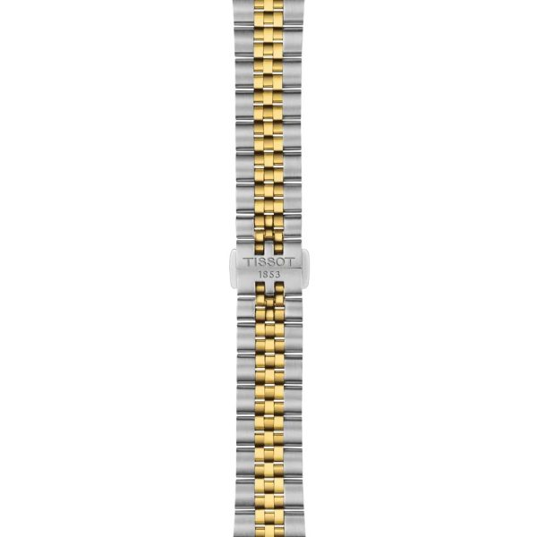 Montre femme Tissot Ballade 34 mm réf. T1562102203100, cadran argenté, bracelet acier – détail du bracelet