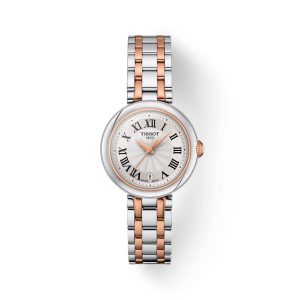 Montre femme Tissot Bellissima 26 mm réf. T126.010.22.013.01, cadran blanc, mouvement quartz – vue de face | Horlova Maroc