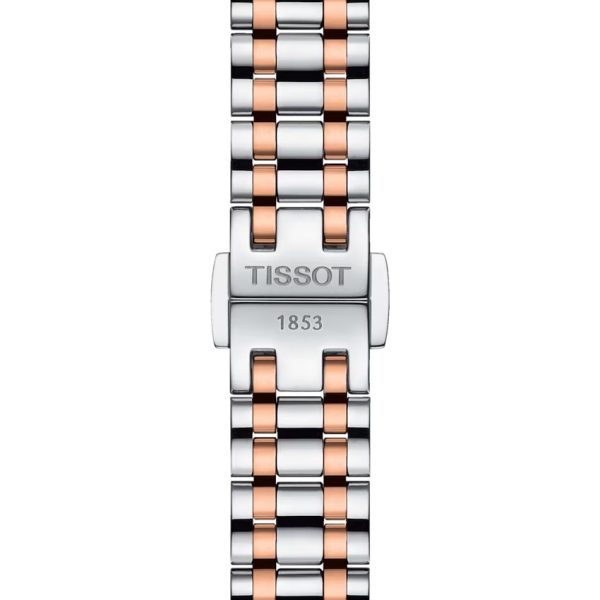 Montre femme Tissot Bellissima 26 mm réf. T126.010.22.013.01, cadran blanc – vue de trois-quarts