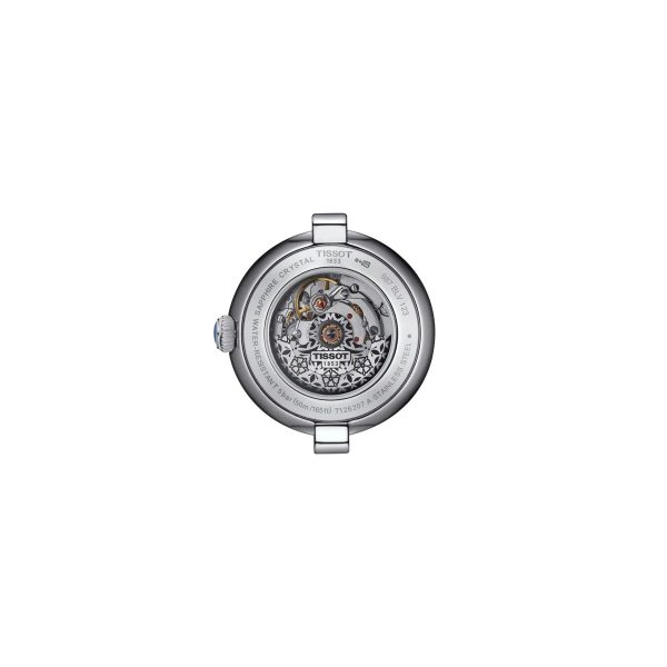Montre femme Tissot Bellissima réf. T126.207.11.013.00, mouvement automatique, boîtier 29 mm, acier inoxydable, verre saphir – troisième vue