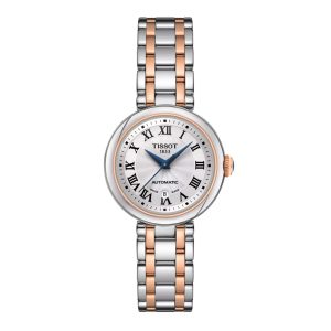 Montre femme Tissot Bellissima 29 mm réf. T1262072201300, cadran blanc, bracelet acier, mouvement quartz – vue de face | Horlova Maroc