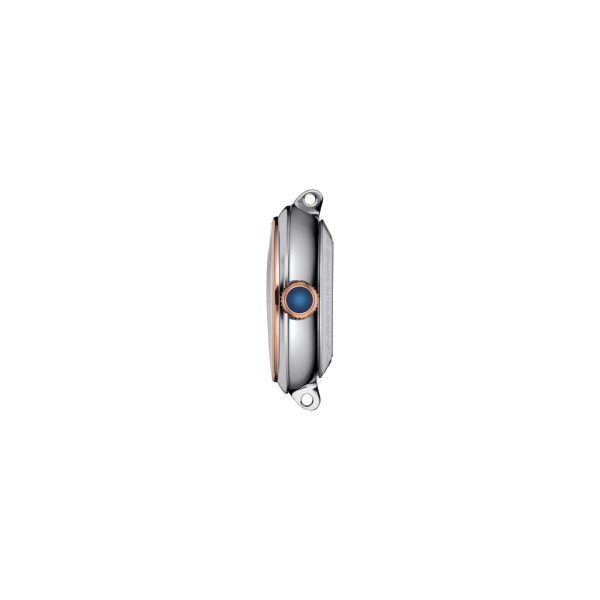 Montre femme Tissot Bellissima 29 mm réf. T1262072201300, cadran blanc, bracelet acier – vue de profil