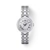 Montre femme Tissot Bellissima Small 26 mm réf. T1260101101300, cadran blanc, bracelet acier, mouvement quartz – vue de face | Horlova Maroc