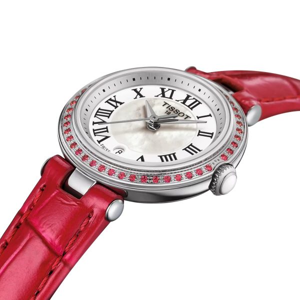 Montre femme Tissot Bellissima Small réf. T1260106611300, mouvement quartz, boîtier 26 mm, acier inoxydable, cuir – deuxième vue
