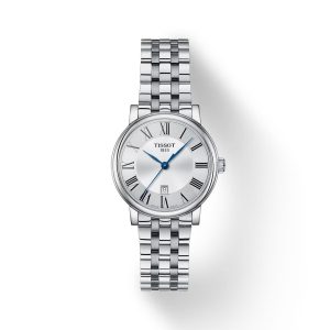 Montre femme Tissot Carson Premium 30 mm réf. T1222101103300, mouvement quartz – vue de face | Horlova Maroc
