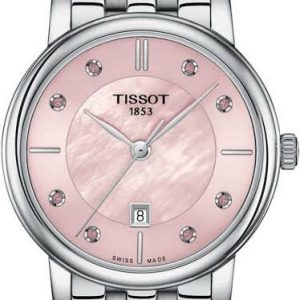 Montre femme Tissot Carson Premium réf. T1222101115900, mouvement quartz, boîtier 30 mm, acier inoxydable – vue principale, Horlova Maroc