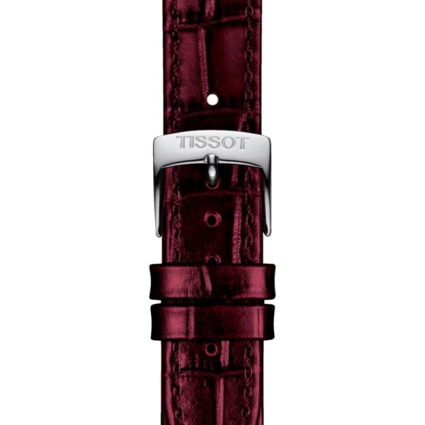 Montre femme Tissot Carson Premium réf. T1222101637300, mouvement quartz, boîtier 30 mm, acier inoxydable, cuir – deuxième vue