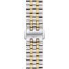 Montre femme Tissot Carson Premium 30 mm réf. T1222102203300, cadran argenté, bracelet acier – vue de trois-quarts